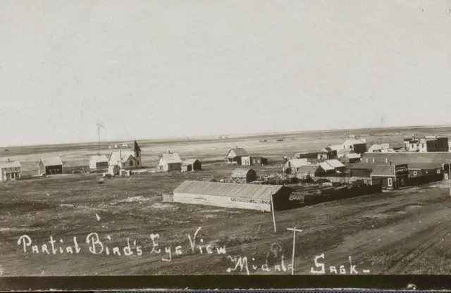 Partial bird's eye view of Midale